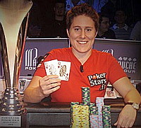 Team PokerStars professional poker player Vanessa Selbst, know online as 'fslexcduck'.
