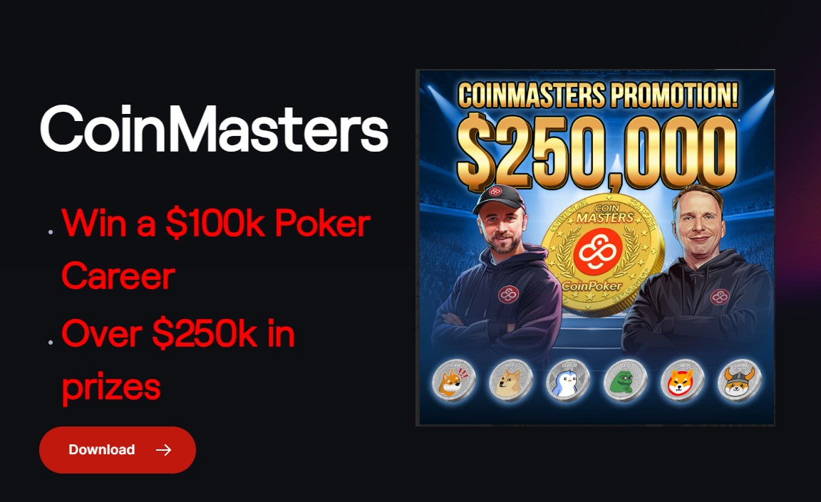 CoinPoker Ramps Up the Excitement Through the New CoinMasters Promo - Win Up to $100K